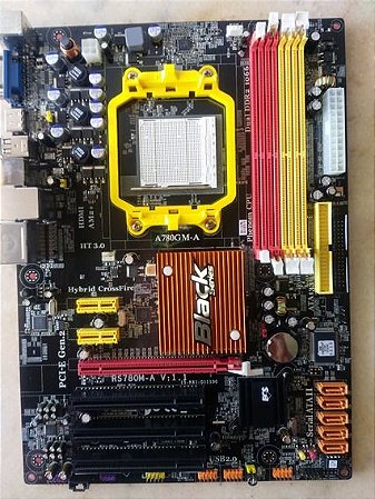Placa mãe AMD2 DDR2 4 bancos SEMI