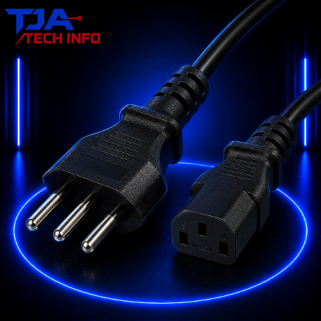 Cabo de Força ATX 1,5M 3 Pinos – Padrão Brasileiro | TJA Tech Info