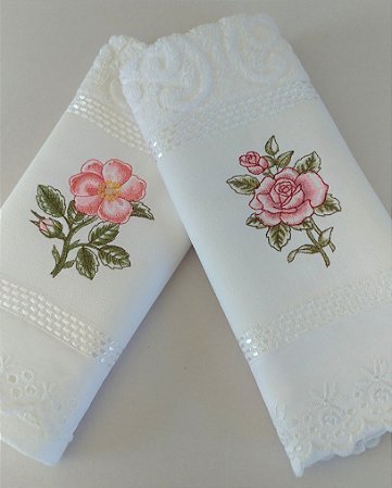 Kit toalhas de lavabo Dia das Mães