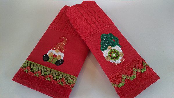 Kit toalhas de rosto de Natal