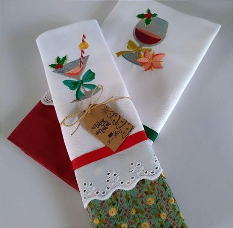 Kit Panos de prato de Natal