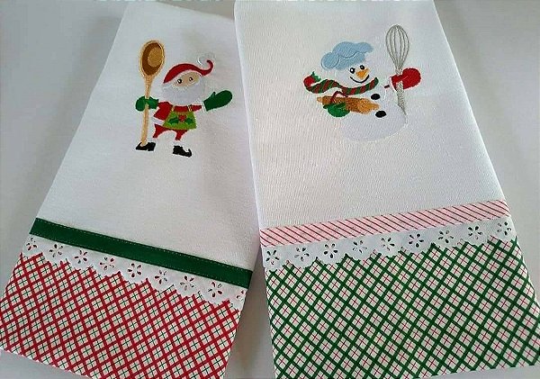 Kit Panos de prato de Natal