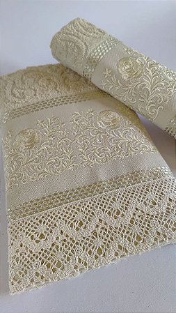 Jogo de Toalhas Rosto e Lavabo