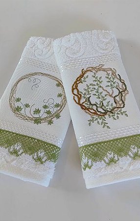 Kit Toalhas de Lavabo Elegância Natural