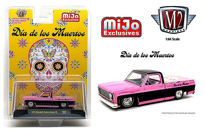 M2 Machines 1:64 1973 Chevy Silverado -Dia De Los Muertos