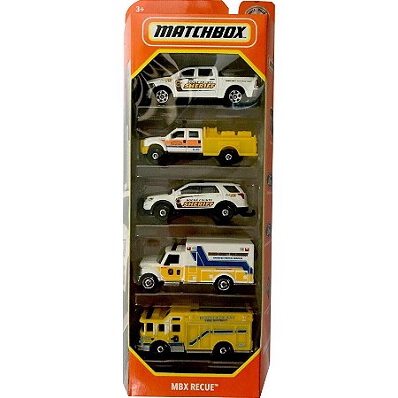 Pack 5 Matchbox - MBX Recue - GVY46