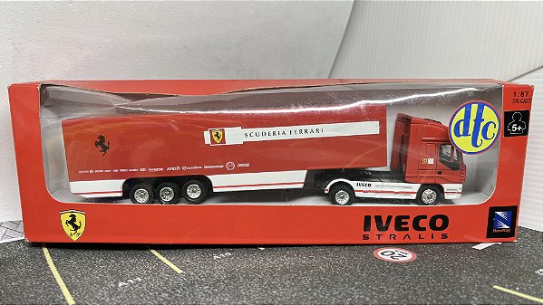 Caminhâo Scuderia Ferrari-iveco Stralis - 1/87 - Raro