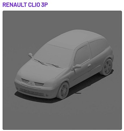 Clio 2 portas - 2004-2012 - 1/43 - 3D
