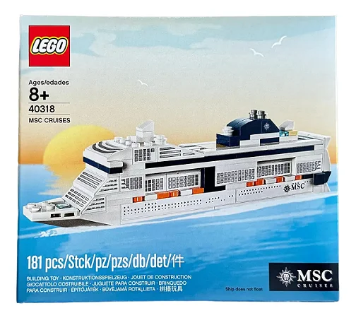 Lego MSC Cruises  - 0318 - Exclusive MSC Store - Caixa com leve amassado