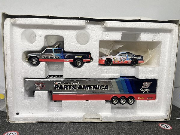 1997 Chevy Dually and Trailer - Darrell Waltrip #17 Parts America Chrome