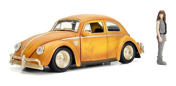 Fusca Bumblebee Transformers 6 Com Boneco 1:24