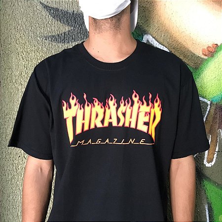 Camiseta Thrasher Magazine Classic Flame