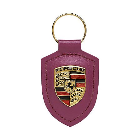 Chaveiro Couro Porsche (Pink)