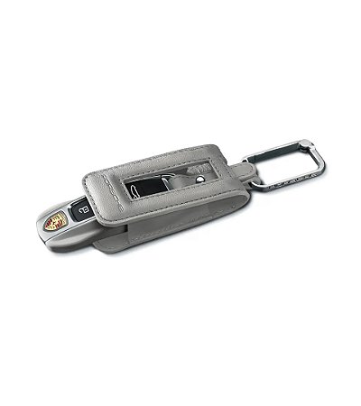 Capa em pele para chave - 911/Cayenne/Panamera/Taycan