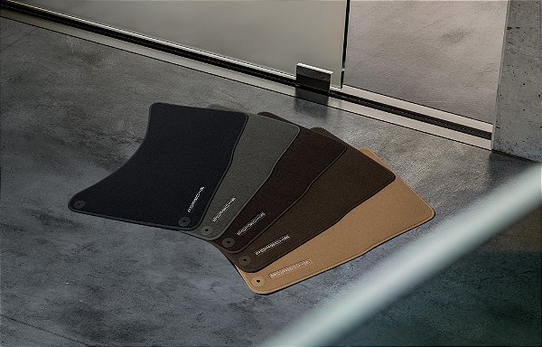 Tapetes em nubuk - Cinza Agata