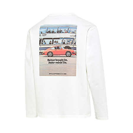 Camisa retrô de manga comprida