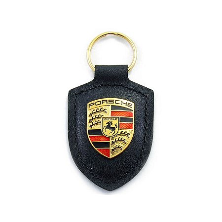 Chaveiro de Couro Porsche  ( Preto )