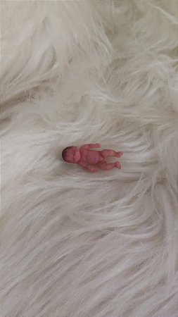 Mini Bebê Reborn Silicone Sólido Completo *Aninha LIMITADO* SEM ENXOVAL