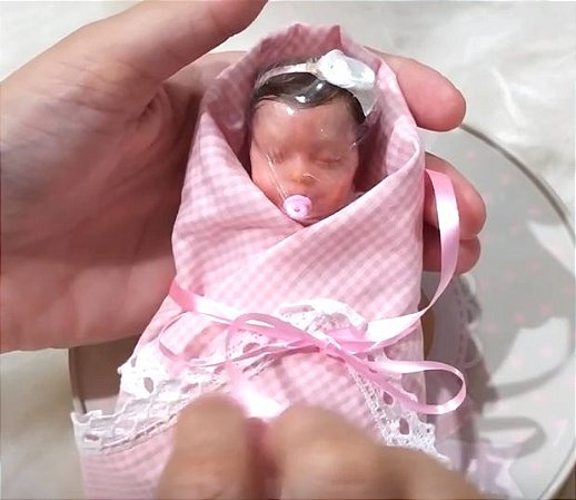 Mini Bebê Reborn Silicone Sólido Completo *Amandinha* A PRONTA ENTREGA -  Ana Reborn - Transformando Seu Sonho em Realidade !