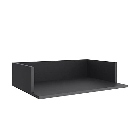 Prateleira Suporte Micro-Ondas MDF Preto 60cm x 43cm x 15cm