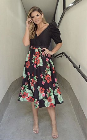 SAIA MIDI FLORAL