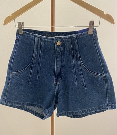 SHORTS JEANS BAGGY DETALHE PENCE