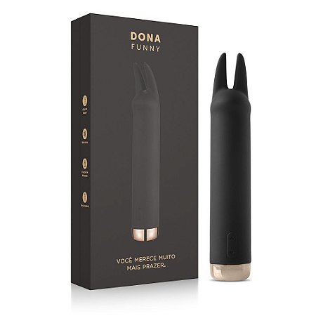 Vibrador e Estimulador Multivelocidade Recarregável Dona Funny