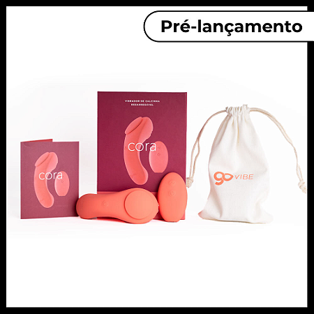 Vibrador e Estimulador de Calcinha Recarregável Go Vibe Cora
