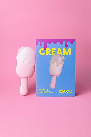 Cream Vibrador 4 em 1 com Sugador e Pulsador de Clitóris