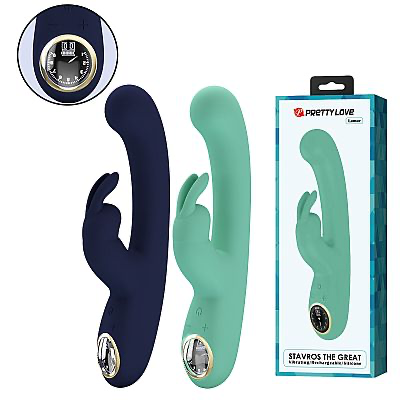 Vibrador Rabbit Pretty Love com tela de Led