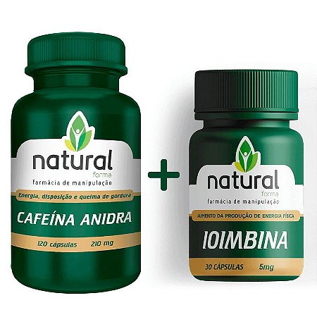 Cafeína 210MG + Ioimbina 5MG