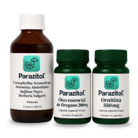 Kit Parazitol - Protocolo Desparasitação 100% Natural