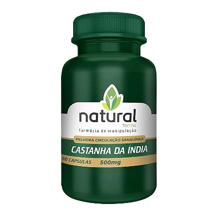 Castanha da Índia 500MG 60 Cápsulas