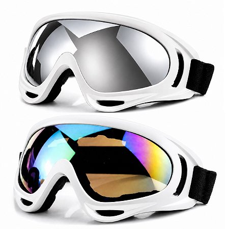 Óculos Snowboard Kitesurf Motocross Uv400 Kit 2 Unidades