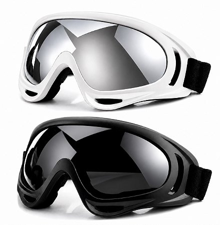Kit 2 Óculos Snowboard Kitesurf Motocross Paintball Uv400