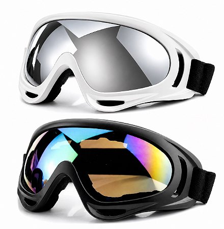 Kit 2 Óculos Esportivos Snowboard Kitesurf Motocross Uv400