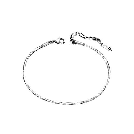 Pulseira Masculina Ultra Fina Grumet Flat Aço Inoxidável