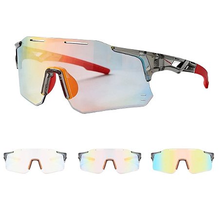 Óculos De Sol Fotocromático Esportivo Corrida Ciclismo UV400