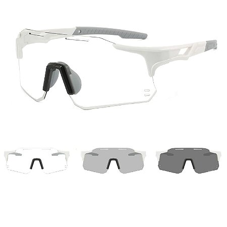 Óculos De Sol Fotocromático Corrida Bike Vôlei De Praia UV