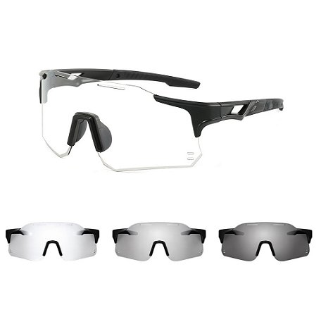 Óculos De Sol Fotocromático Bike Corrida Vôlei Proteção UV