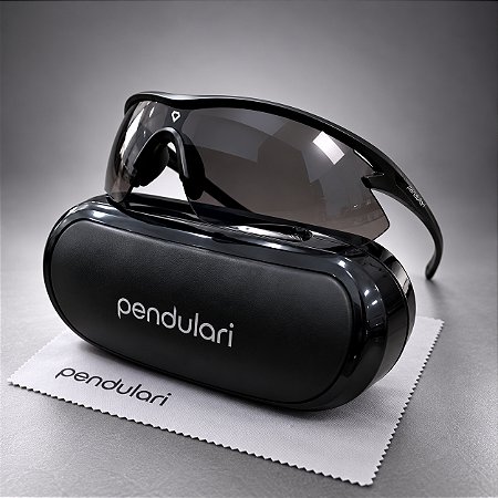 Óculos Esportivo Pendulari Flash Armação E Lente Preta UV400