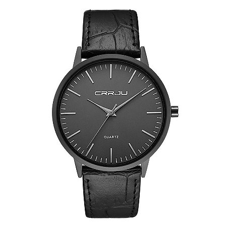 Relógio Masculino Casual Ultra Fino De Luxo Analógico Preto