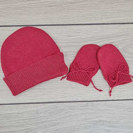 Kit Gorro e Luvinhas Vermelho