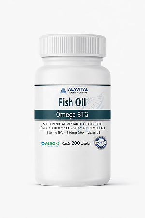 FISH OIL OMEGA 3 1000mg TG MEG-3® - 200 CAPS ALAVITAL