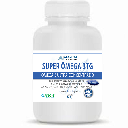 SUPER OMEGA 3 TG - MEG-3®  100 CAPS - ALAVITAL
