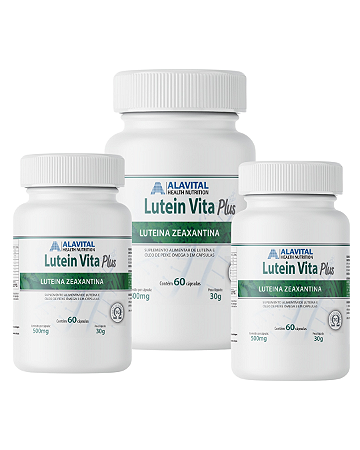 Combo 15% OFF - 3 Lutein Vita Plus 60 caps - Alavital