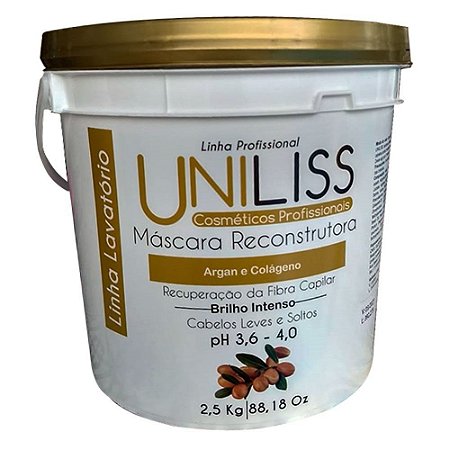 Mascara Reconstrutora Argan 2,5 Kg Balde