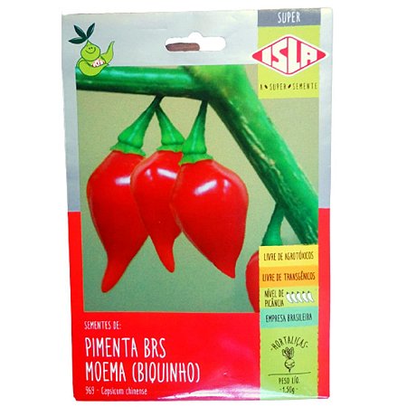 450 Sementes De Pimenta BRS Moema (biquinho) - 1,5 g