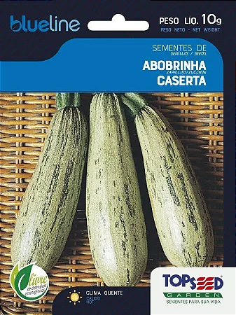 Semente De Abobrinha De Tronco Caserta Italiana - 10 g