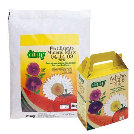 Fertilizante Granulado NPK 04-14-08 Dimy - 1 Kg